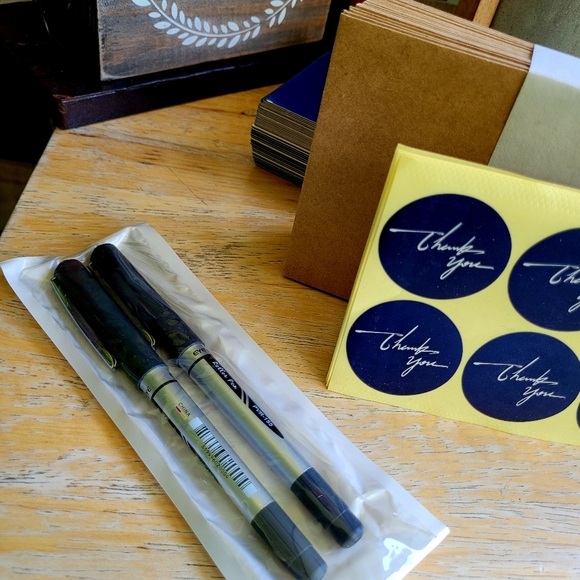 Navy Blue Thank You Cards - Picture 6 of 12